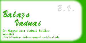 balazs vadnai business card